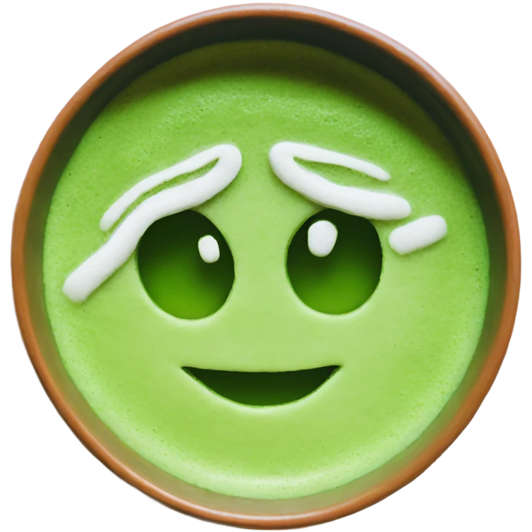 matcha in a handmade cup emoji