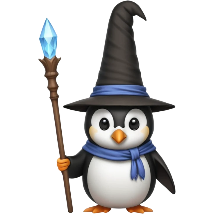 Penguin Wizard emoji