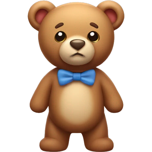 Cute Teddy Bear Emoji 3d emoji