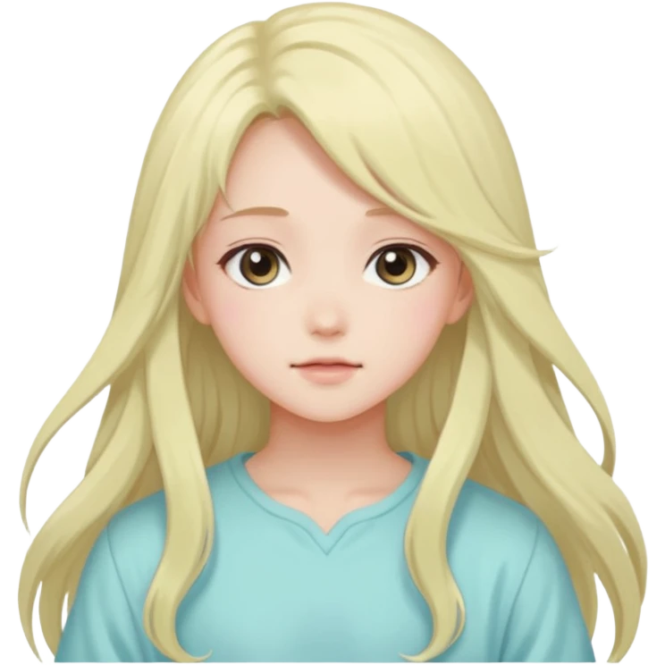 Gorgeous Beautiful Pretty Anime-Pastel-Girl aesthetic emoji