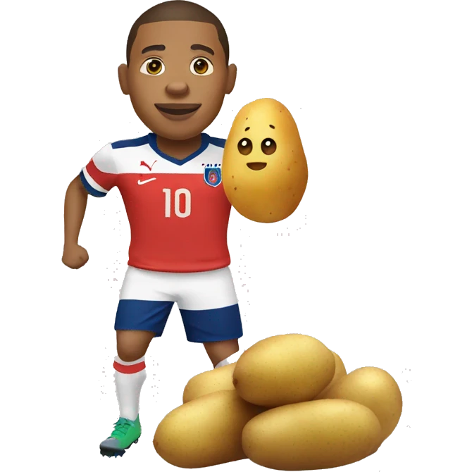 Mbappe and potato  emoji