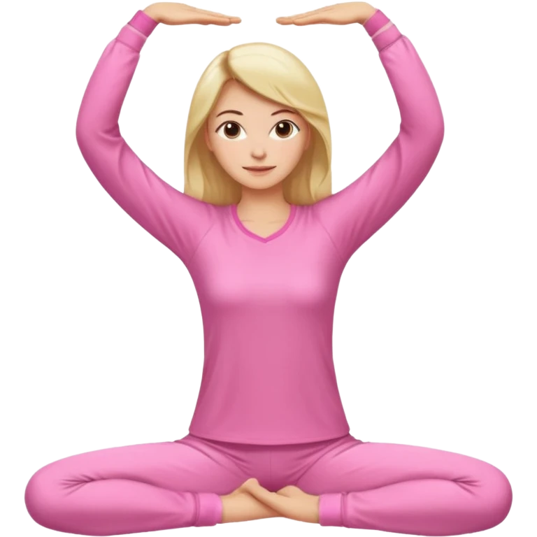 {
      "type": "human",
      "look": "pink pyjama lady, long sleeves, stretching arms",
    } emoji