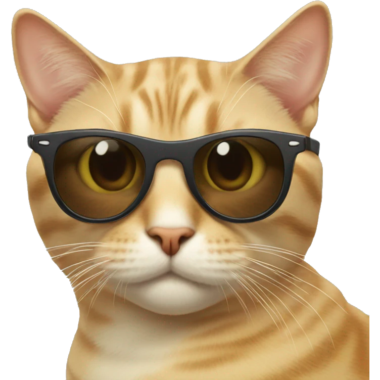 Cat with sunglasses emoji