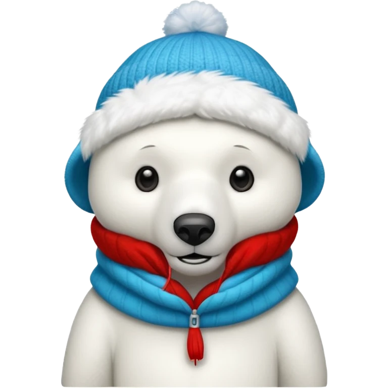 polar bar with beanie hat emoji