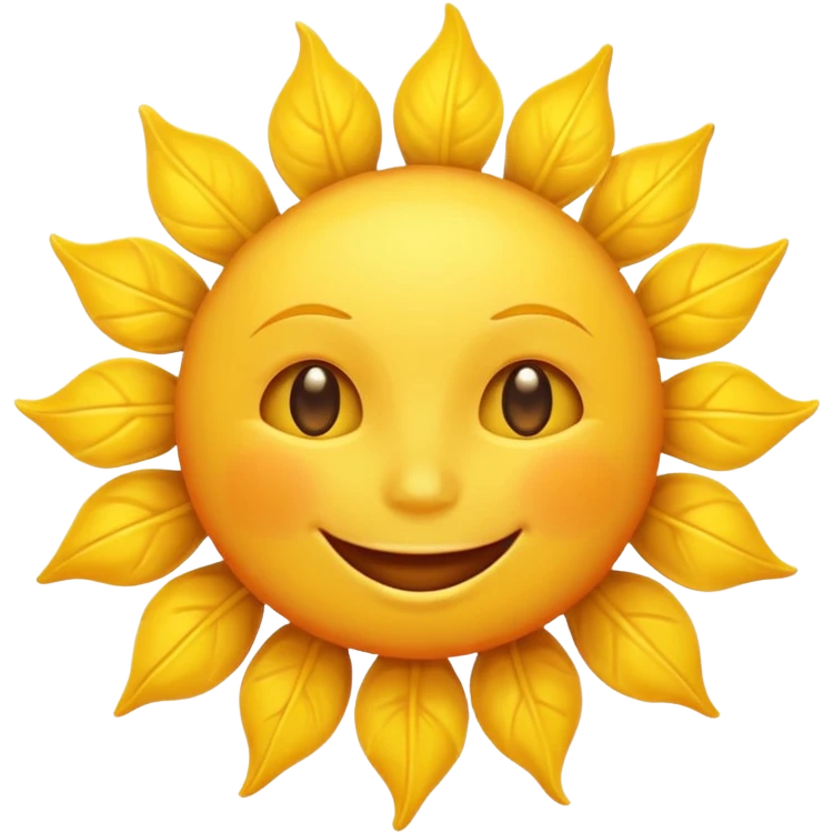 a happy sun emoji emoji