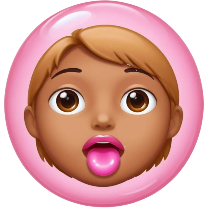 person gum bubble emoji