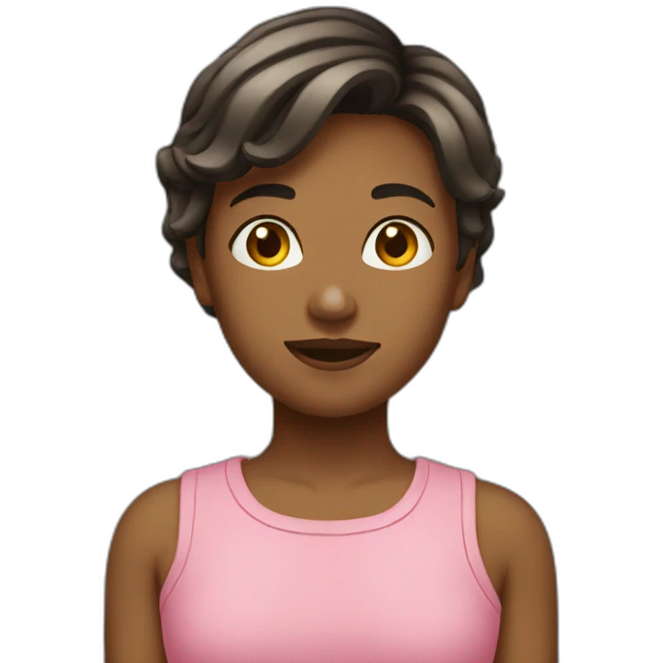 Fille courte emoji