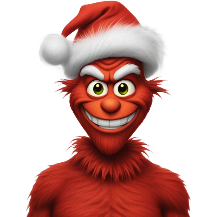 Red grinch emoji