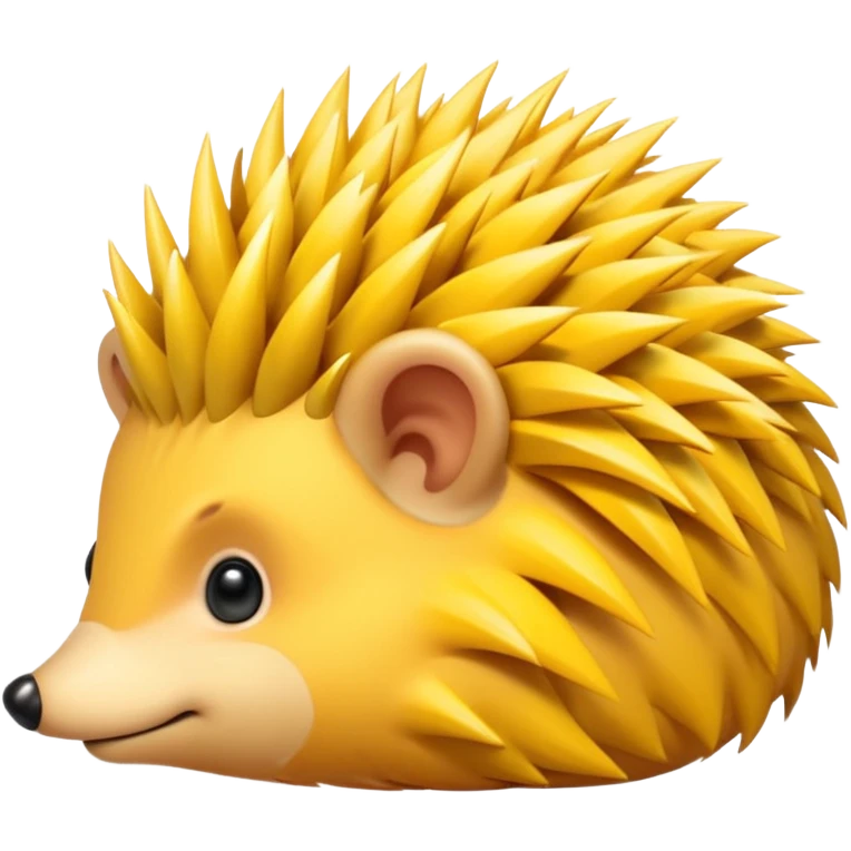 yellow hedgehog groom emoji