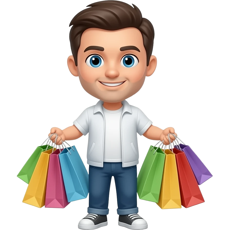 carry the shopping emoji