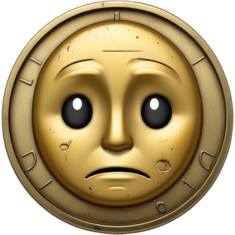 25 cent sad face art emoji