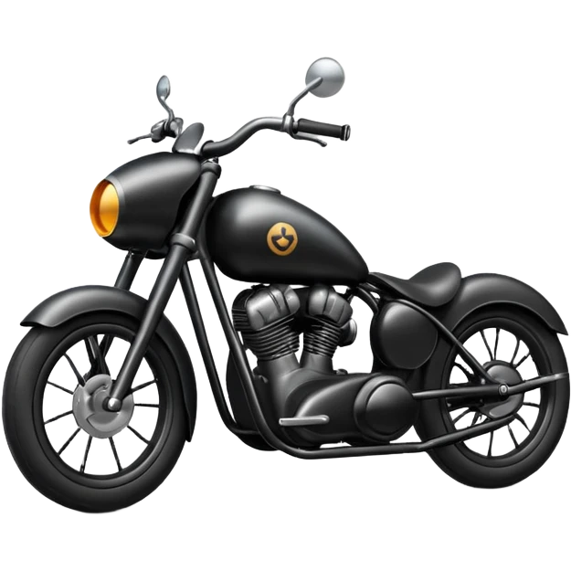 Bullet bike with black emoji
