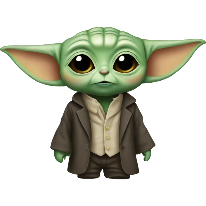Baby yoda wear a suit emoji