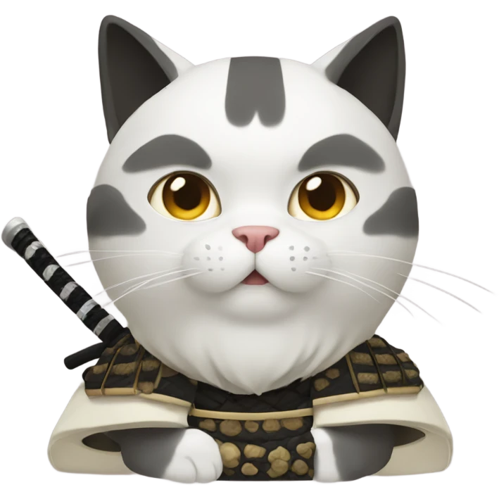 Samurai cat emoji