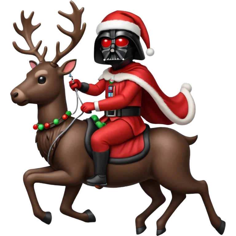 darth vader riding reindeer christmas emoji