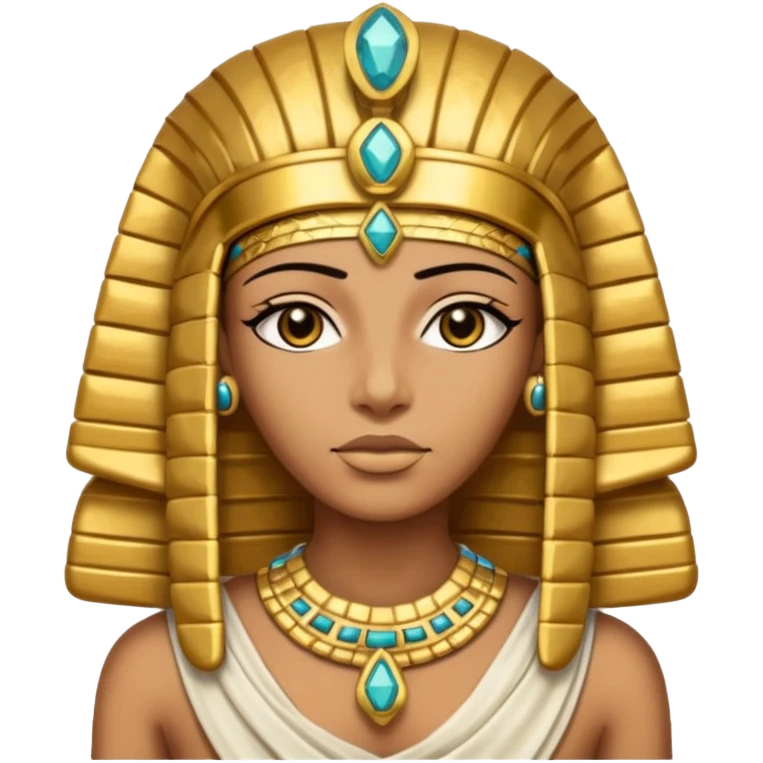 Mummy Pharaoh: Bandaged body with golden headdress and jeweled amulet.
 emoji
