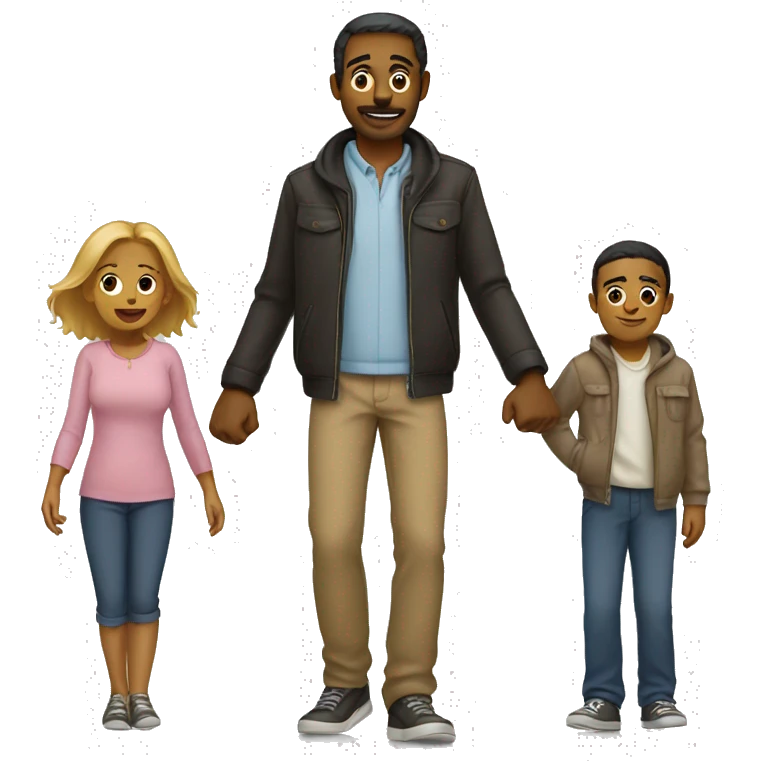 Familia for three emoji