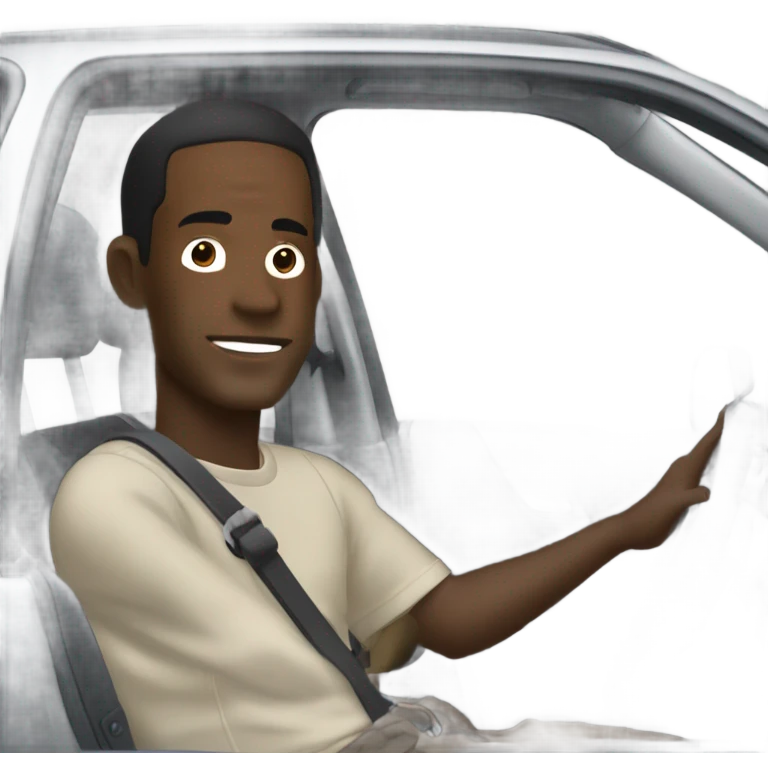 Travis Scott driving Toyota prado emoji