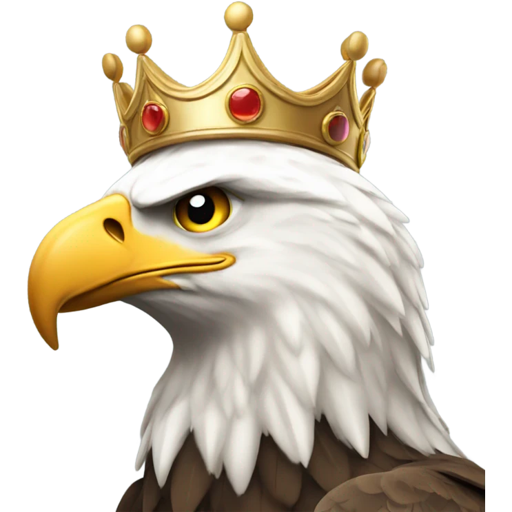 Eagle in crown  emoji