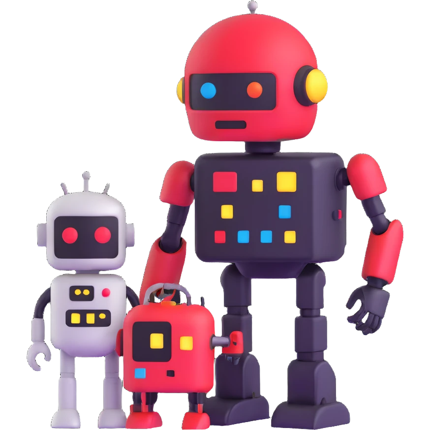 robot and space invader friends emoji