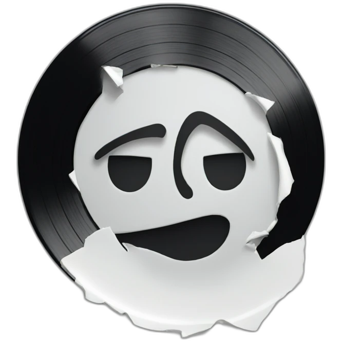 broken vinyl plate emoji
