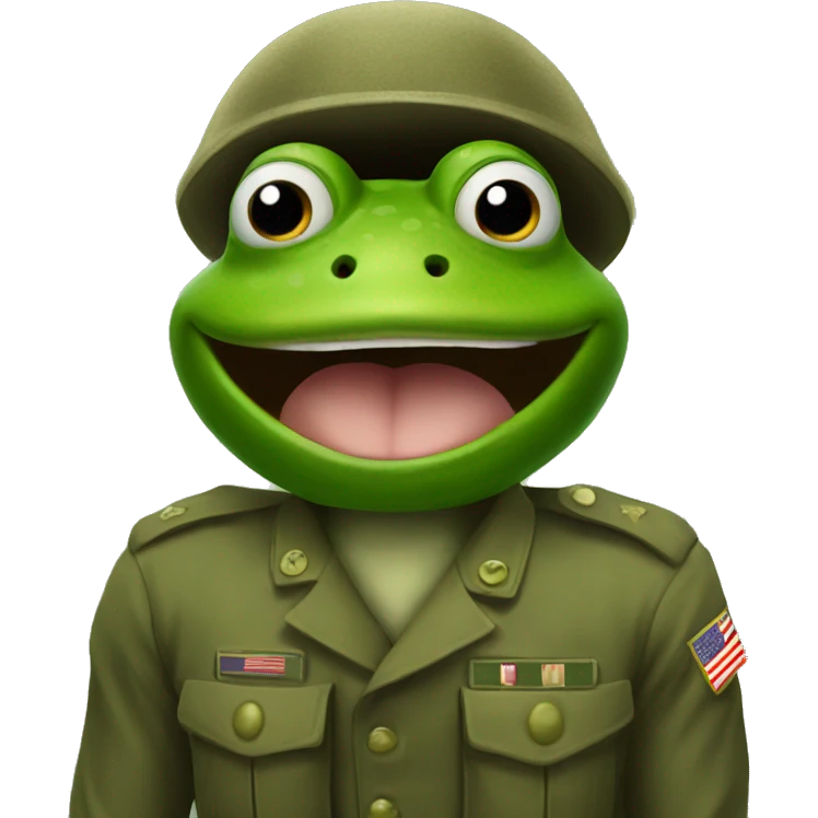 Frog in.army emoji