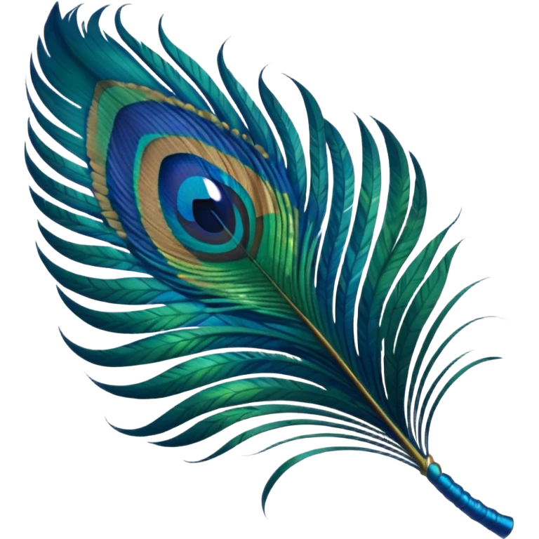 Peacock feather emoji