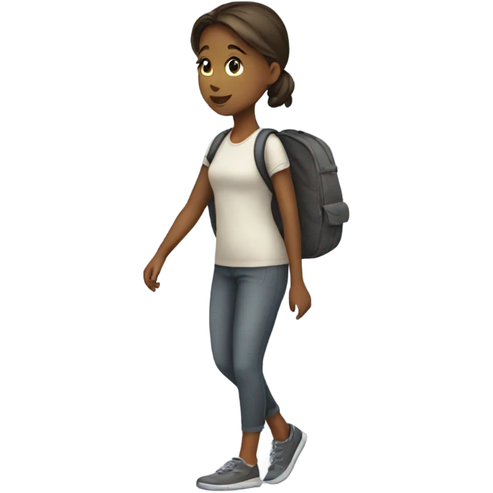 Girl walking emoji