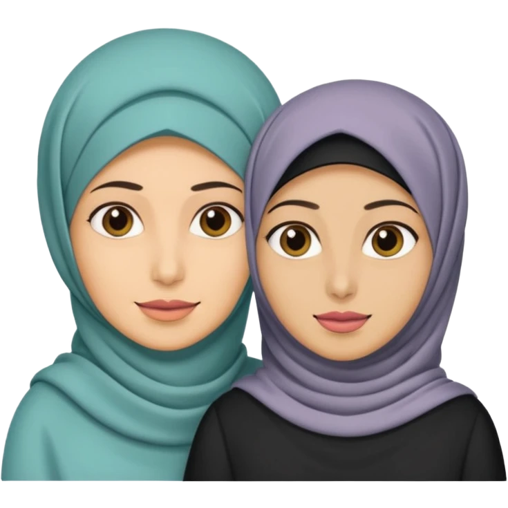 Hijabi with monster husband  emoji