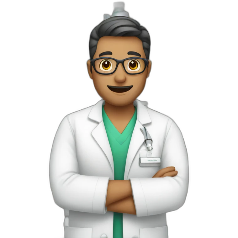 Pharmacist with a seringe emoji