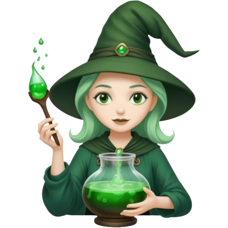 green witch cooking potion emoji