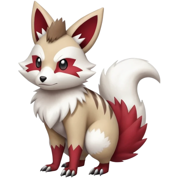  Zigzagoon-Furret-Zangoose-Hybrid (Full body) emoji