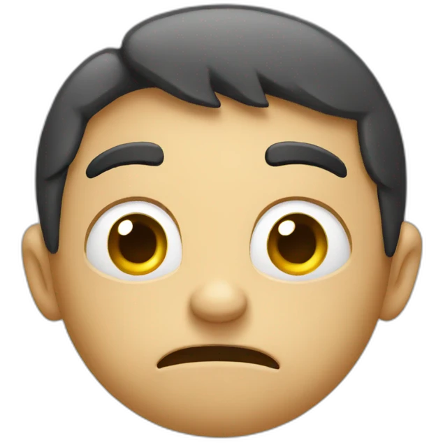 confused face emoji