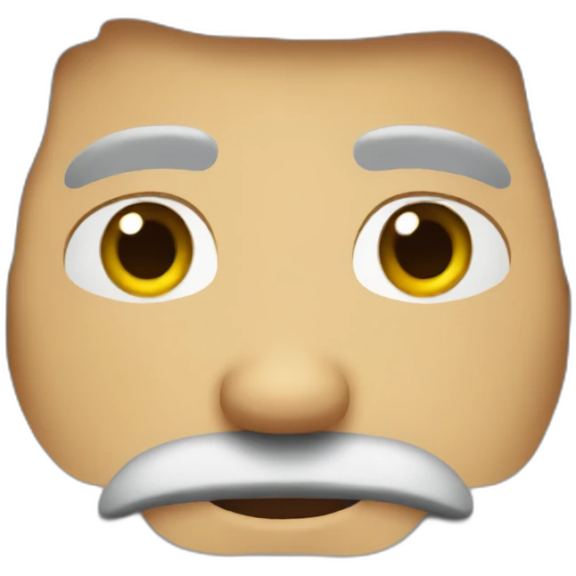 Short haired long grey beard emoji