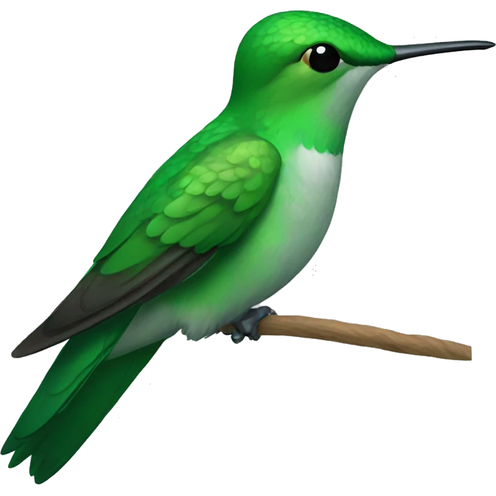 Green hummingbird emoji