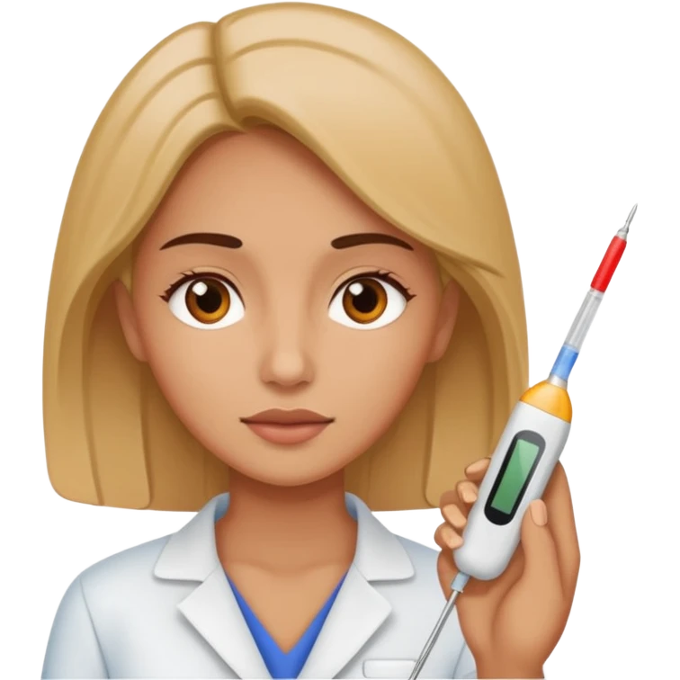Female getting her temperature checked emoji