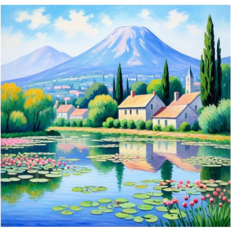 Monet painting emoji