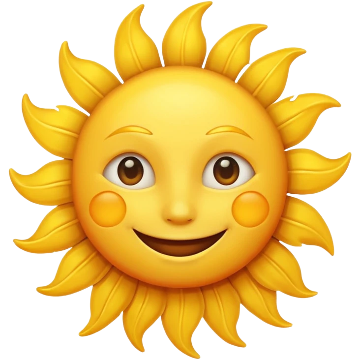 smiling sun emoji