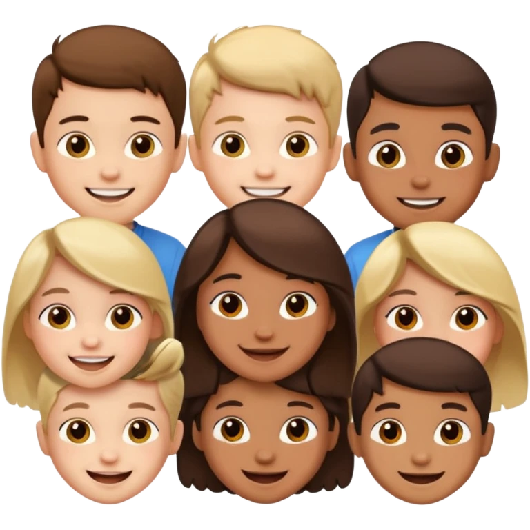 Young kids faces emoji