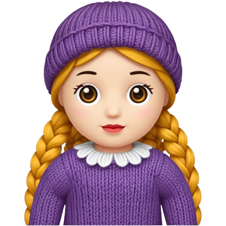 knitted doll emoji