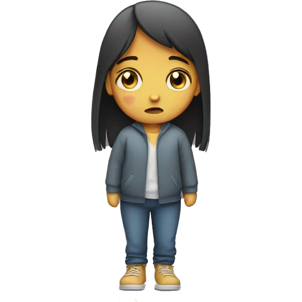 Sad girl emoji