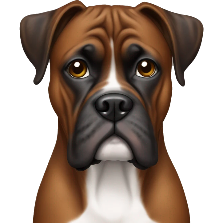 brindle boxer dog  emoji