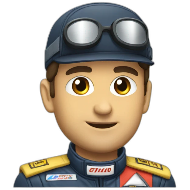 Piloto de rallys emoji