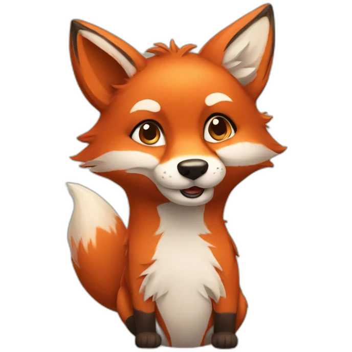 Foxy cute emoji
