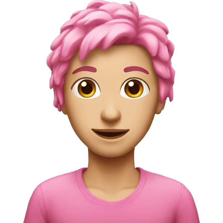 Pink  emoji