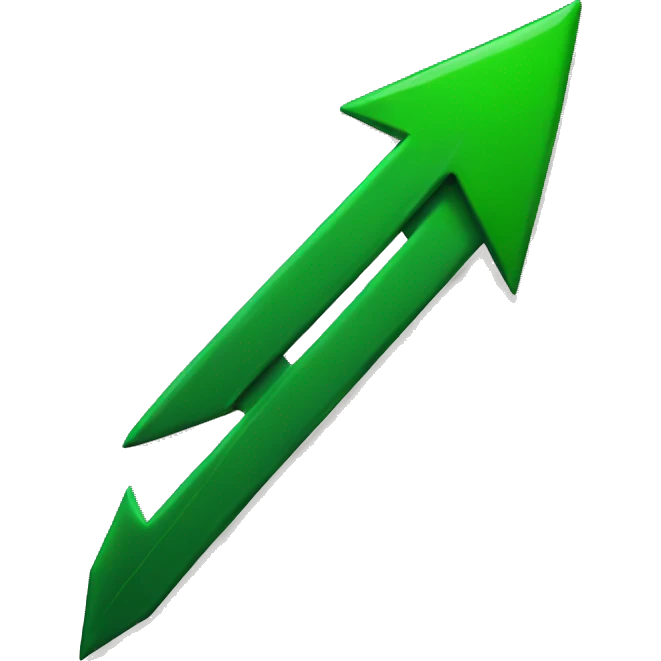 green arrow up emoji