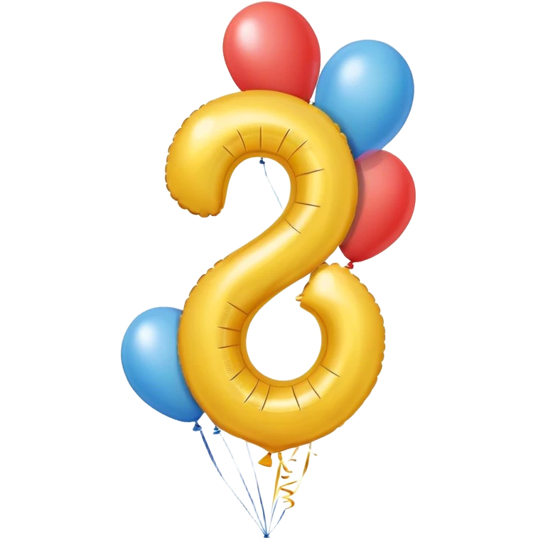 Birthday balloons with 23 on them emoji
