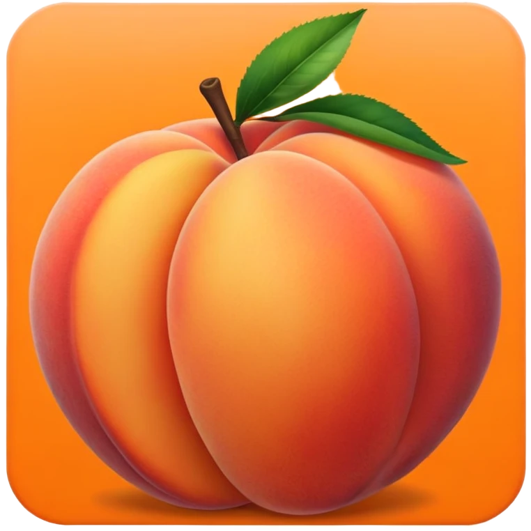 Peach emoji