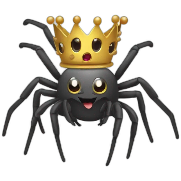 Spider with crown emoji