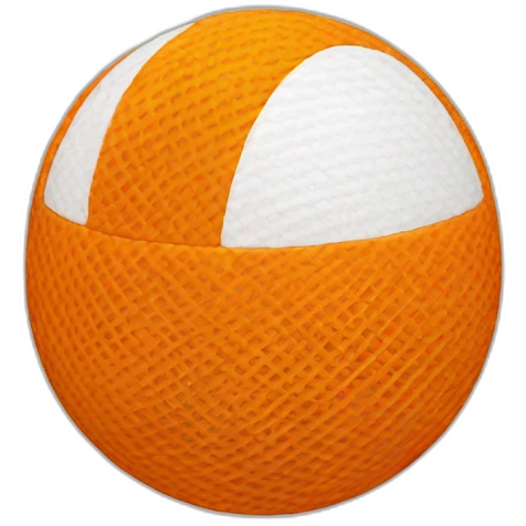 Polo orange White  emoji